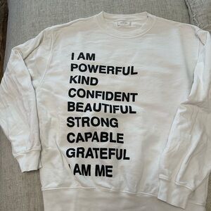 White sweatshirt worn once.